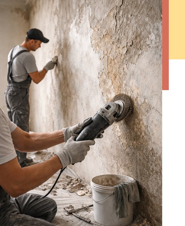 Снятие и удаление краски со стен в Горно-Алтайске от 2177 руб. — ОТДЕЛОЧНИК-Грн