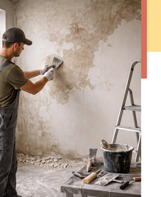 Снятие старой шпаклевки в Горно-Алтайске от 1918 руб. — быстро и недорого | ОТДЕЛОЧНИК-Грн