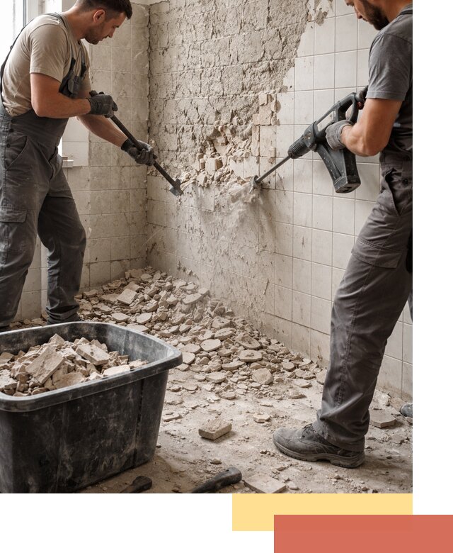 Демонтаж плитки со стен в Горно-Алтайске быстро и аккуратно