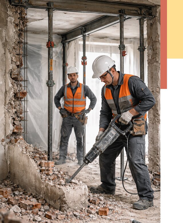 Снос несущих стен в Горно-Алтайске от 10627 руб. — демонтаж несущей стены под ключ | ОТДЕЛОЧНИК-Грн