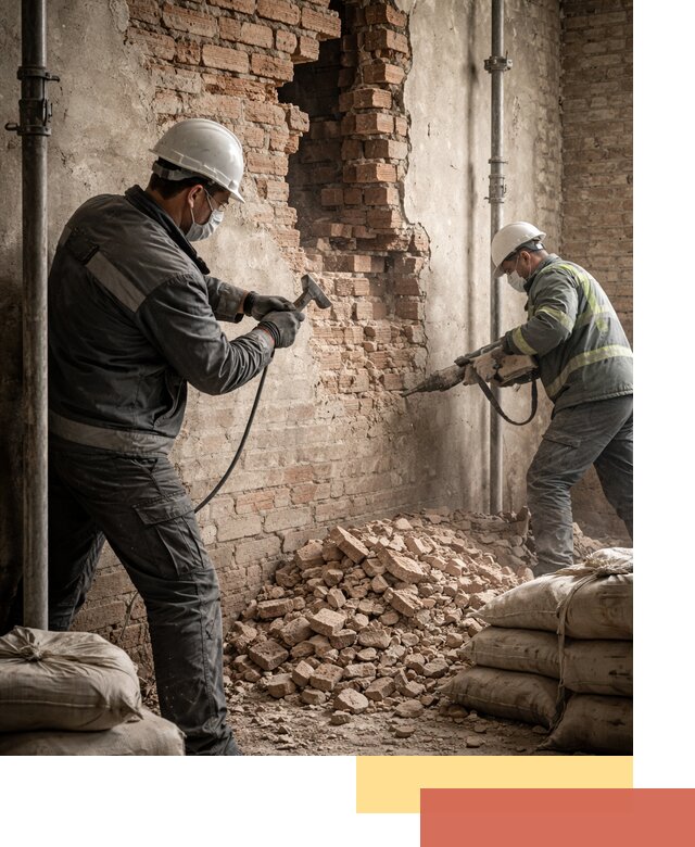 Демонтаж кирпичных стен в Горно-Алтайске быстро и безопасно