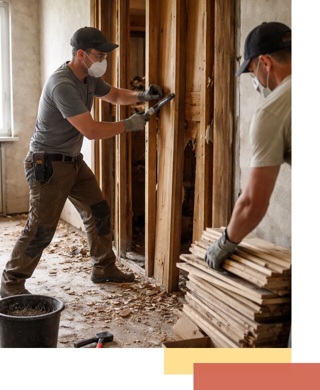 Демонтаж деревянных перегородок в Горно-Алтайске быстро и аккуратно