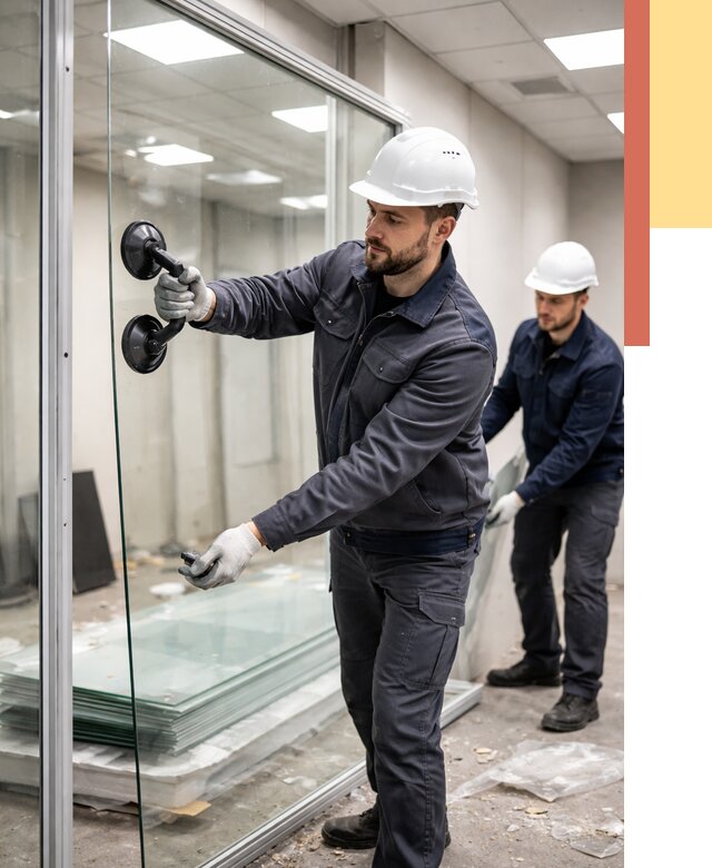 Демонтаж стеклянных перегородок в Горно-Алтайске от 3318 руб. — быстро и недорого | ОТДЕЛОЧНИК-Грн