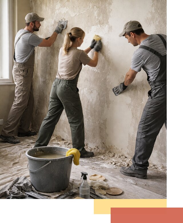 Очистка стен от клея и грунтовки в Горно-Алтайске качественно и быстро