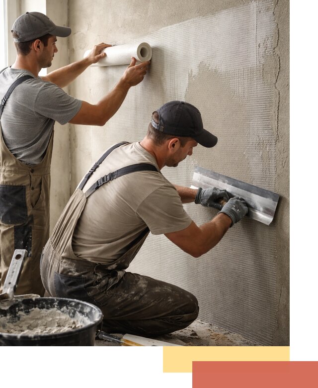 Армирование стен стеклосеткой в Горно-Алтайске для прочной отделки