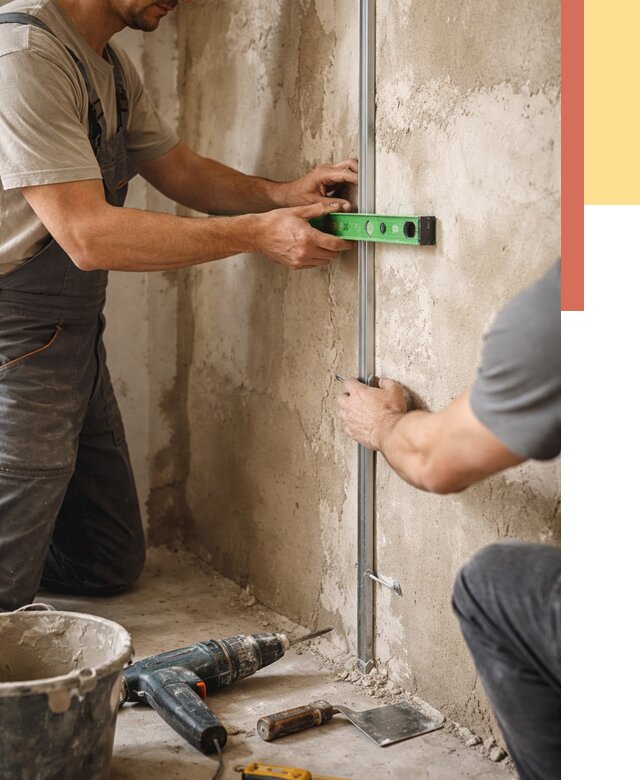 Установка штукатурных маяков в Горно-Алтайске от 7258 руб. — быстро и недорого | ОТДЕЛОЧНИК-Грн