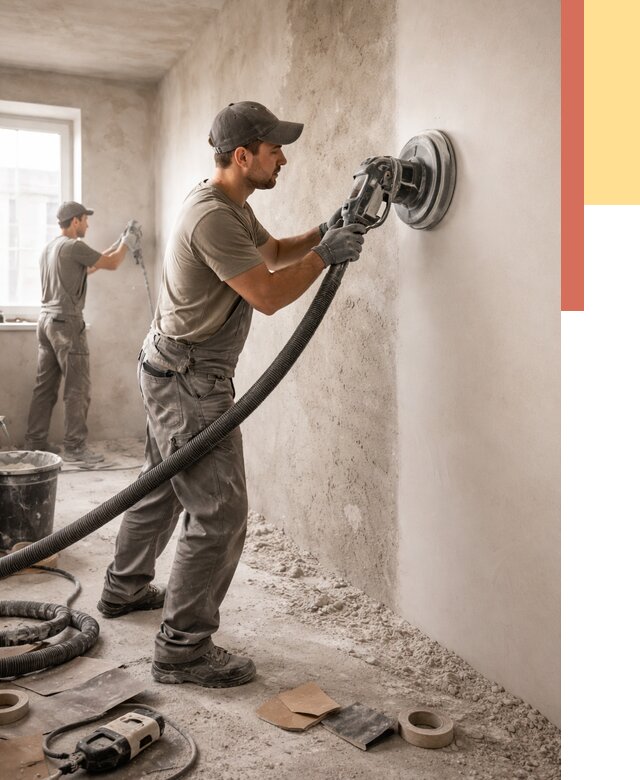 Шлифовка стен в Горно-Алтайске от 1244 руб/м2 — быстро и недорого | ОТДЕЛОЧНИК-Грн