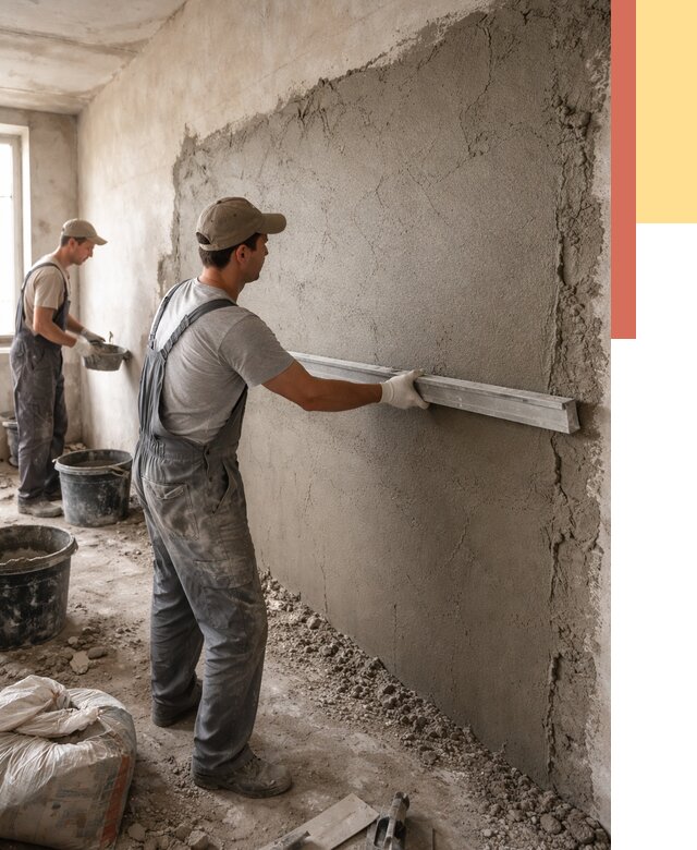 Цементная штукатурка стен в Горно-Алтайске от 4666 руб/м2 — быстро и недорого | ОТДЕЛОЧНИК-Грн