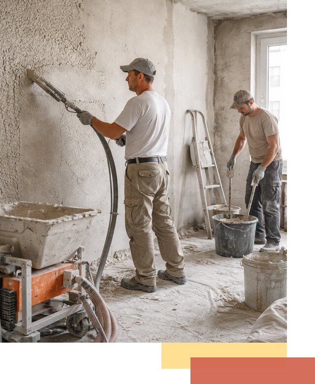 Машинная штукатурка стен в Горно-Алтайске — быстро и качественно