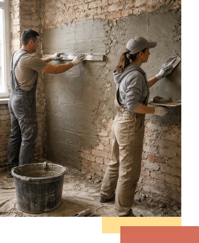 Штукатурка кирпичных стен в Горно-Алтайске — качественно и надежно