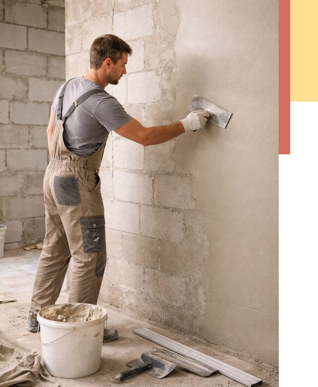 Штукатурка стен из газобетона в Горно-Алтайске от 2177 руб./м2 — быстро и недорого | ОТДЕЛОЧНИК-Грн