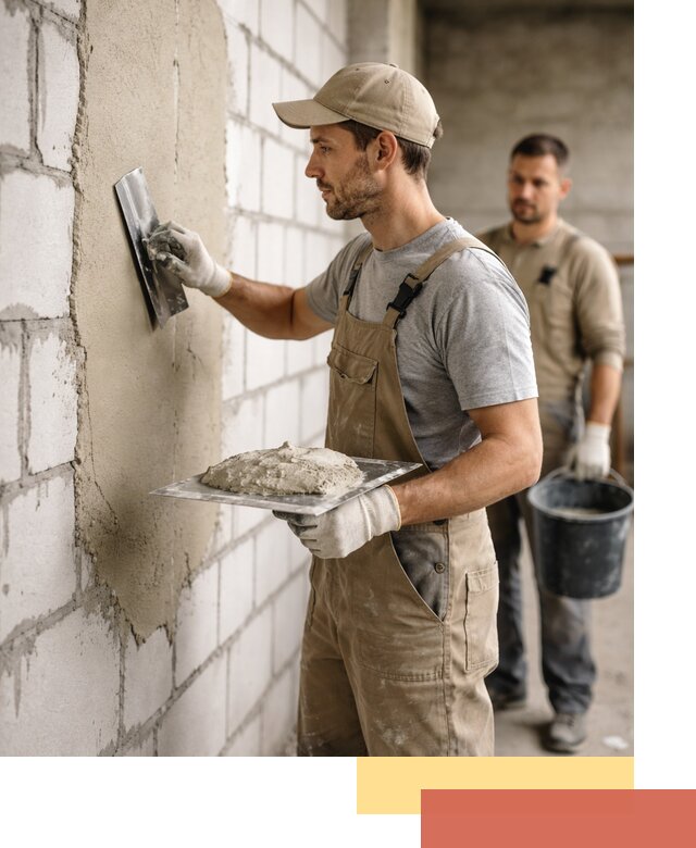 Штукатурка стен из газобетона в Горно-Алтайске под ключ