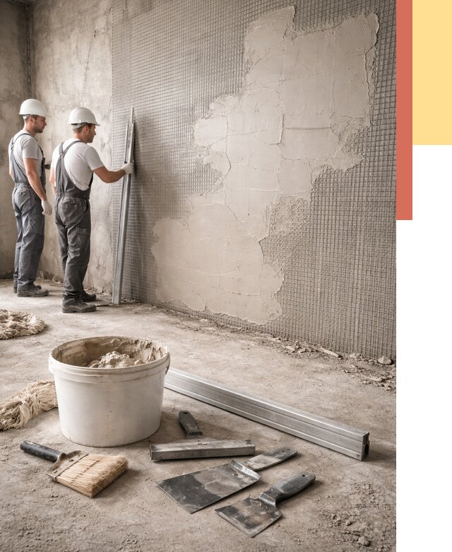 Штукатурка стен по сетке в Горно-Алтайске от 5702 руб./м2 — быстро и недорого | ОТДЕЛОЧНИК-Грн