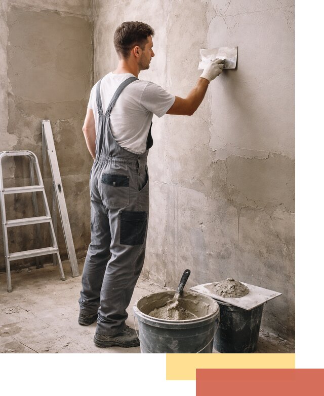 Штукатурка стен в ванной под ключ в Горно-Алтайске