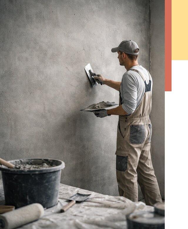 Декоративная штукатурка под бетон в Горно-Алтайске от 2592 руб./м² — нанесение под ключ | ОТДЕЛОЧНИК-Грн