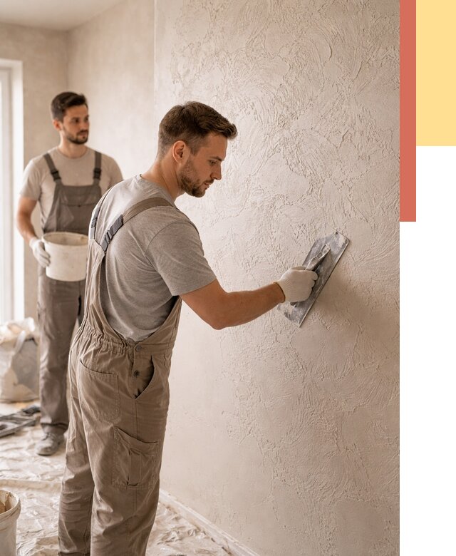 Фактурная штукатурка стен в Горно-Алтайске от 4355 руб./м² — заказать под ключ | ОТДЕЛОЧНИК-Грн