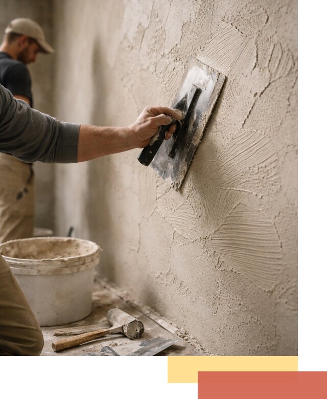 Фактурная штукатурка стен в Горно-Алтайске — монтаж, отделка, реставрация