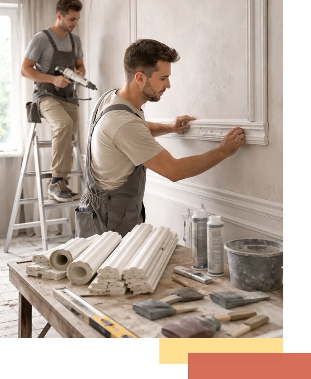 Монтаж лепнины на стены в Горно-Алтайске профессионально и качественно