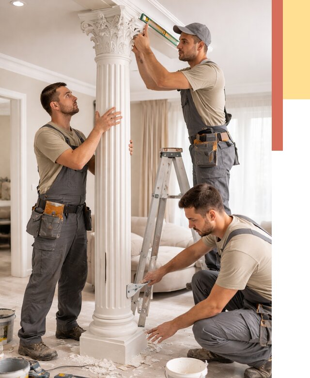 Установка декоративных колонн в Горно-Алтайске от 12442 руб. под ключ | ОТДЕЛОЧНИК-Грн