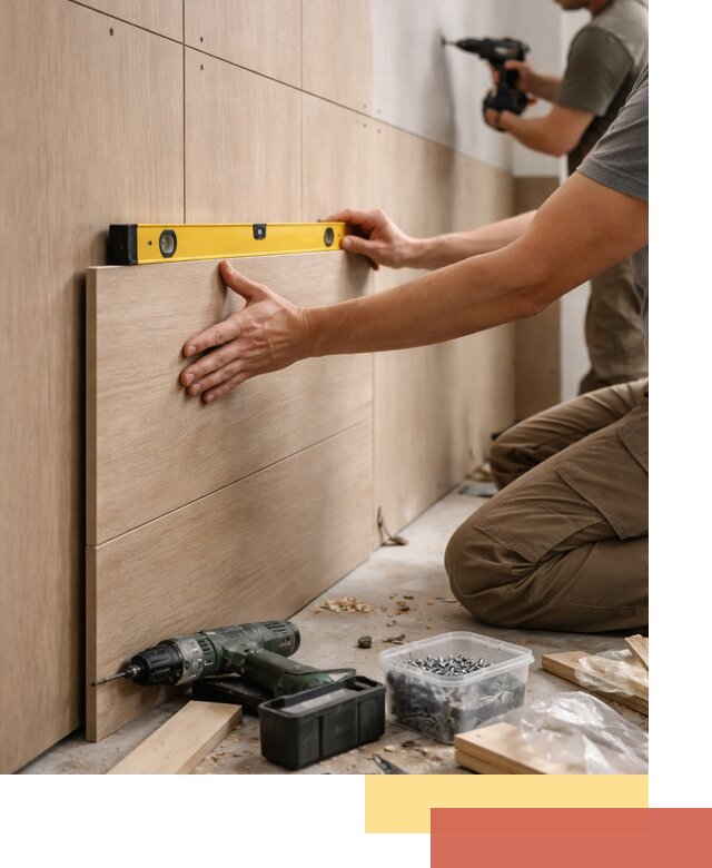 Профессиональный монтаж МДФ панелей на стены в Горно-Алтайске