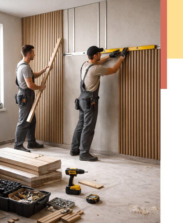 Монтаж реечных панелей на стены в Горно-Алтайске от 1244 руб. — быстро и недорого | ОТДЕЛОЧНИК-Грн