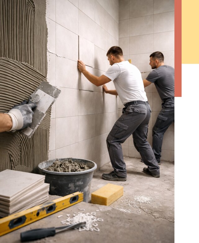 Укладка плитки на стены в Горно-Алтайске от 881 руб. — качественно и недорого | ОТДЕЛОЧНИК-Грн