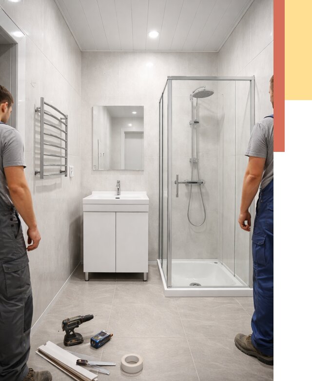 Отделка ванной комнаты панелями ПВХ в Горно-Алтайске от 4666 руб. за м2 | ОТДЕЛОЧНИК-Грн