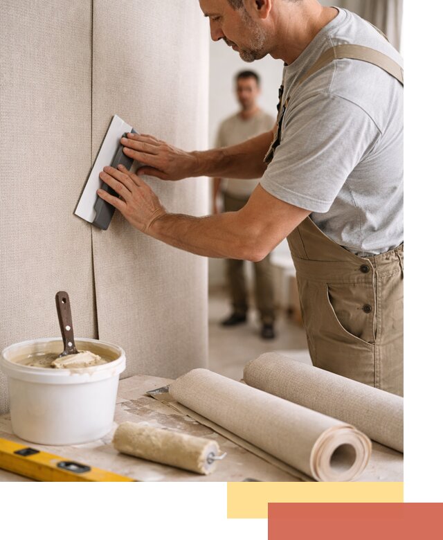 Поклейка текстильных обоев в Горно-Алтайске профессионально и аккуратно