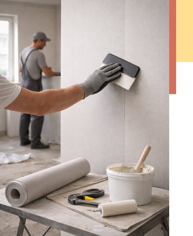 Поклейка обоев под покраску в Горно-Алтайске от 3629 руб. за м2 | ОТДЕЛОЧНИК-Грн