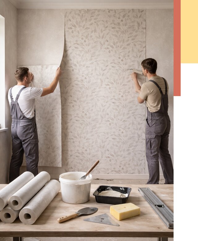 Поклейка обоев с подбором рисунка в Горно-Алтайске от 3629 руб. | ОТДЕЛОЧНИК-Грн - быстро и недорого