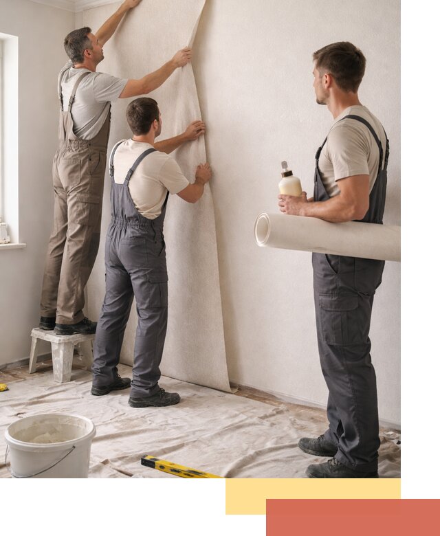 Оклейка стен обоями в Горно-Алтайске — качественно и профессионально