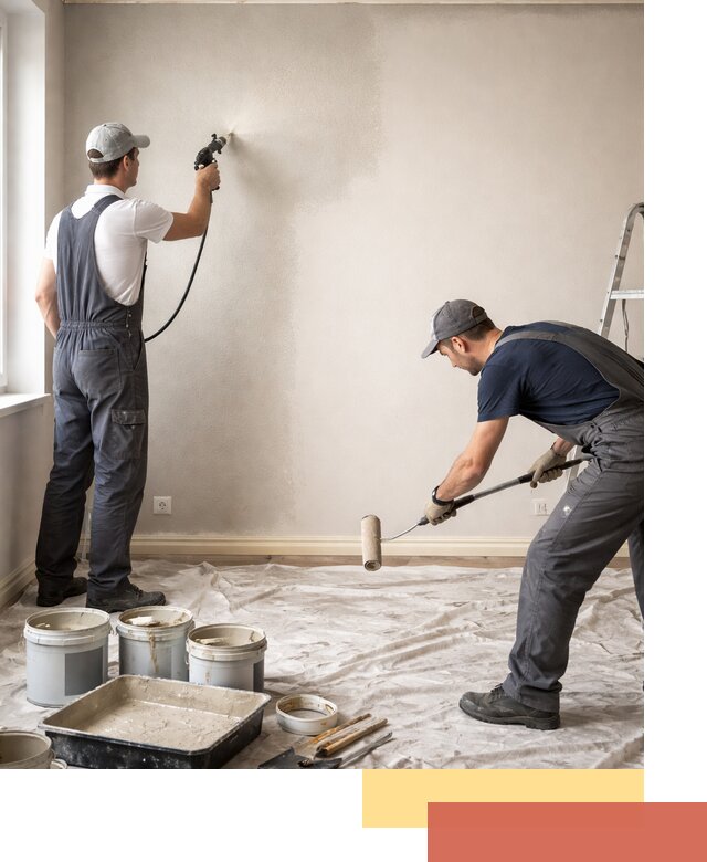 Покраска стен моющейся краской и защита поверхностей в Горно-Алтайске