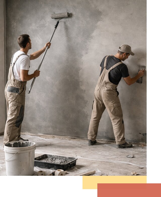 Покраска стен под бетон в Горно-Алтайске профессионально и недорого