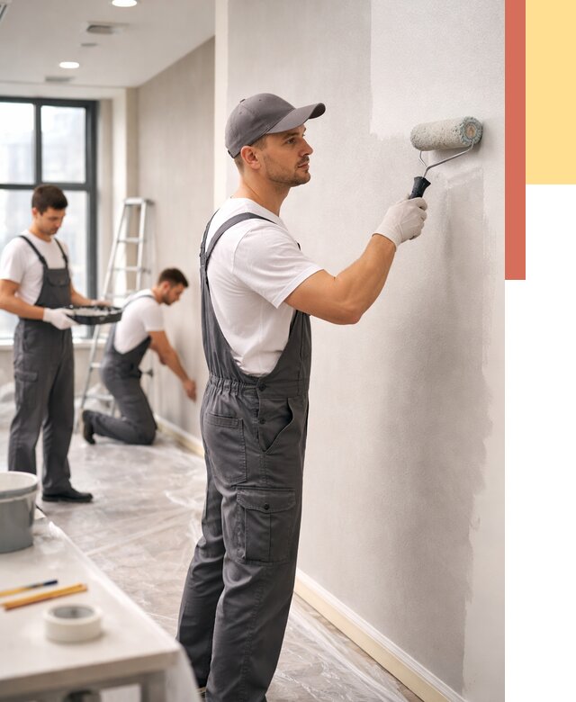 Покраска стен в офисе в Горно-Алтайске от 8813 руб. — быстро и недорого | ОТДЕЛОЧНИК-Грн