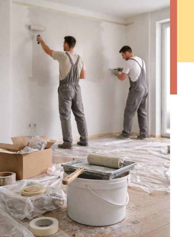 Покраска стен в квартире в Горно-Алтайске от 2592 руб/м2 — быстро и недорого | ОТДЕЛОЧНИК-Грн