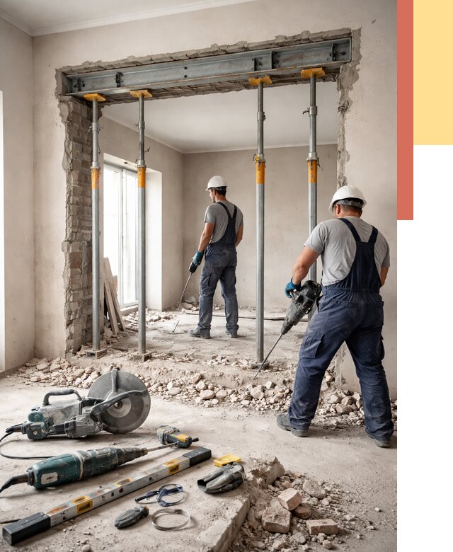 Прорезка проема в стене в Горно-Алтайске от 4666 руб. — быстро и недорого | ОТДЕЛОЧНИК-Грн