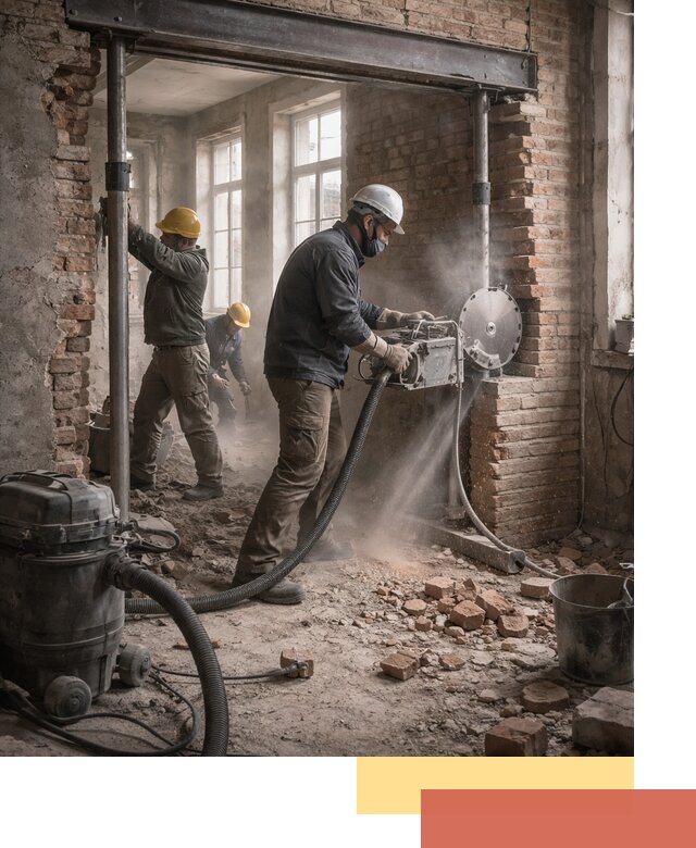 Прорезка проема в стене под дверной или оконный проем в Горно-Алтайске