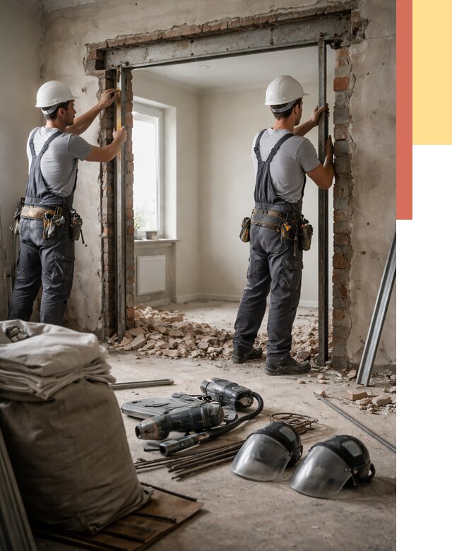 Расширение дверного проема в Горно-Алтайске от 12960 руб. под ключ | ОТДЕЛОЧНИК-Грн