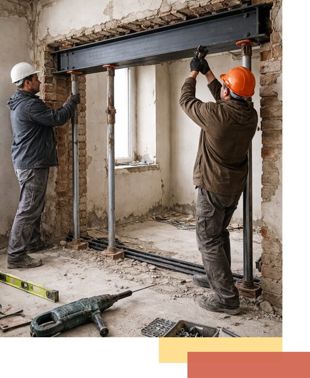 Усиление проема в стене в Горно-Алтайске для расширения и безопасности