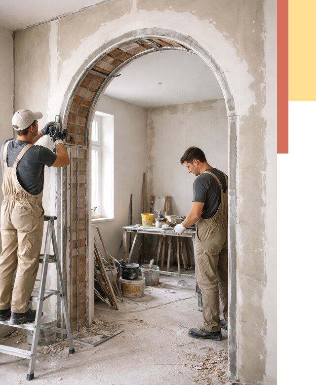 Устройство арочного проема в Горно-Алтайске от 9850 руб. под ключ — быстро и недорого | ОТДЕЛОЧНИК-Грн