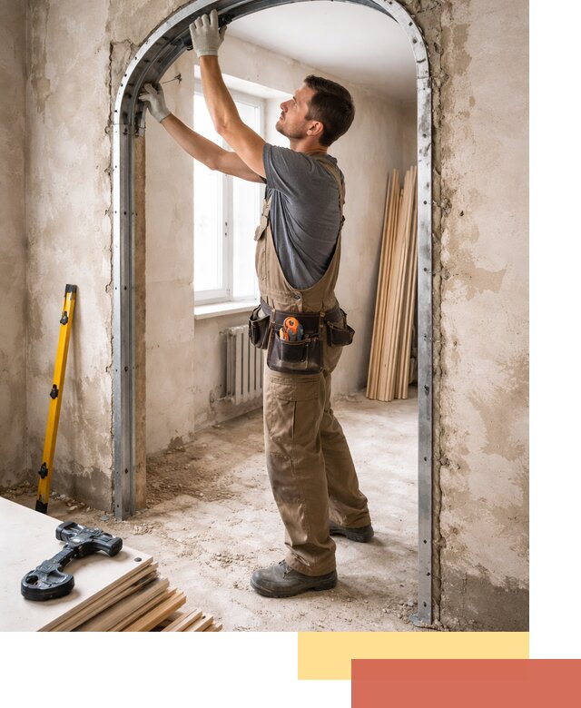 Устройство арочного проема в Горно-Алтайске под ключ