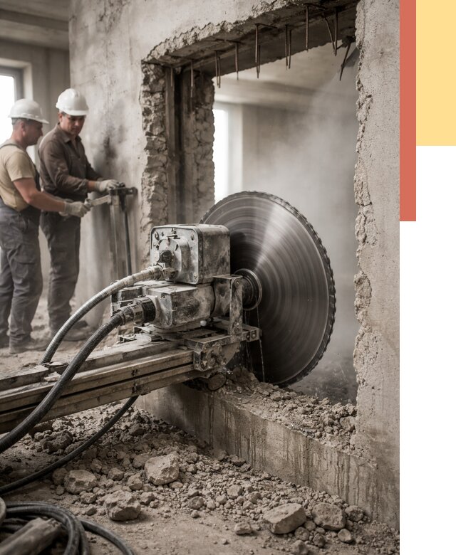 Алмазная резка проемов в Горно-Алтайске от 4666 руб. быстро и недорого | ОТДЕЛОЧНИК-Грн