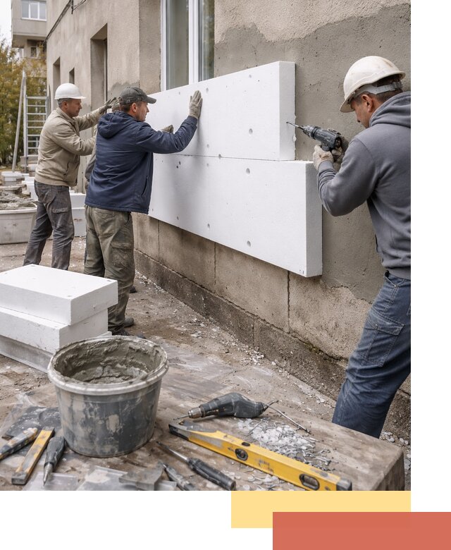 Утепление наружных стен пенопластом в Горно-Алтайске