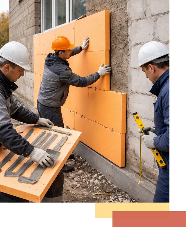 Утепление фасада пеноплексом под ключ в Горно-Алтайске