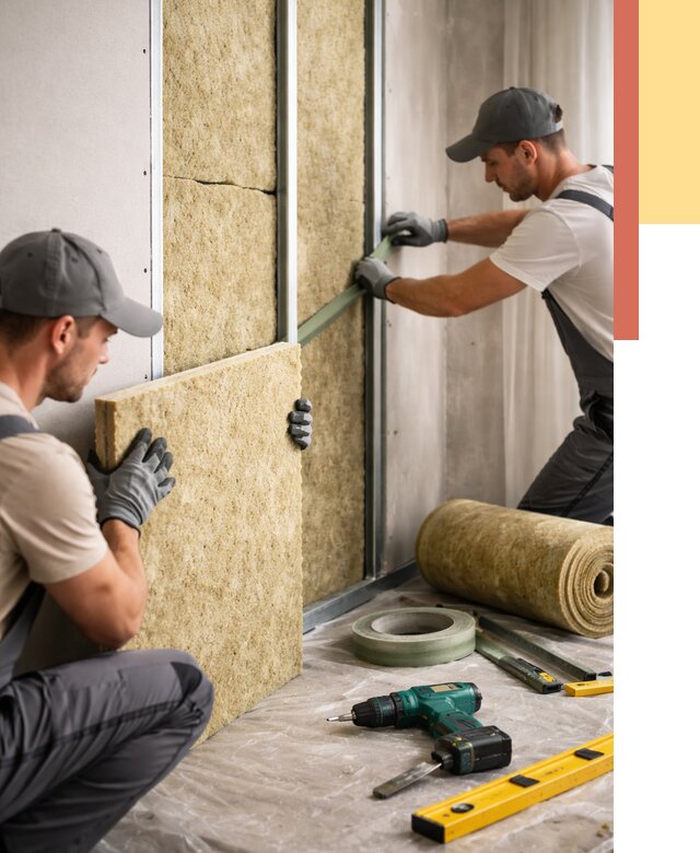 Шумоизоляция стен в Горно-Алтайске под ключ от 1918 руб. | ОТДЕЛОЧНИК-Грн