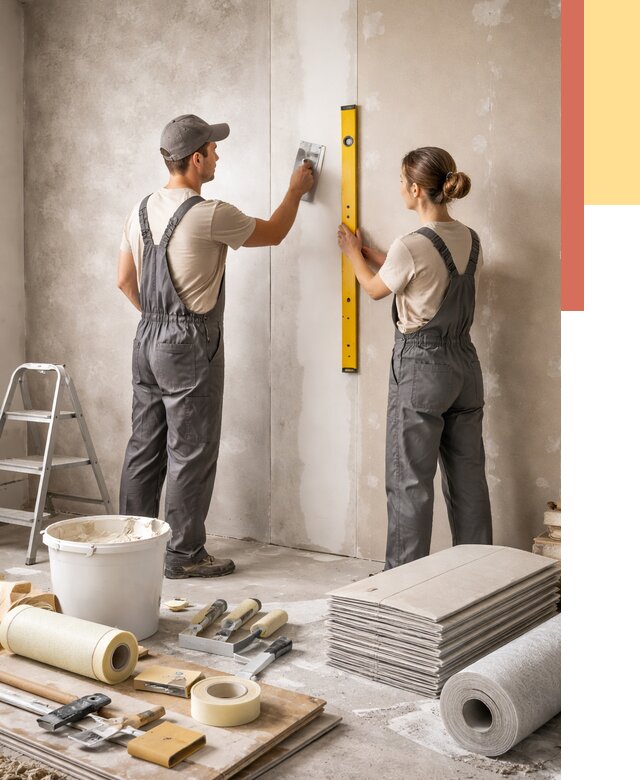 Отделка стен в Горно-Алтайске от 1555 руб/м² — недорого, быстро, под ключ | ОТДЕЛОЧНИК-Грн