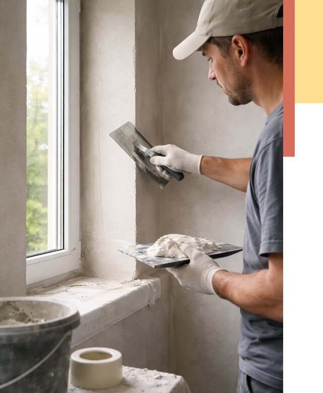 Штукатурка откосов в Горно-Алтайске от 4666 руб/м² — услуги и выравнивание под ключ | ОТДЕЛОЧНИК-Грн