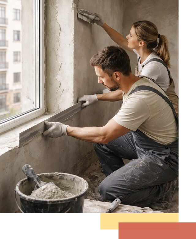 Штукатурка откосов дверей и окон профессионально в Горно-Алтайске