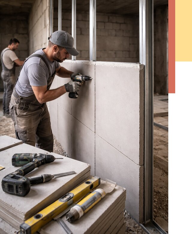 Кладка влагостойких перегородок ПГП в Горно-Алтайске от 1244 руб. под ключ | ОТДЕЛОЧНИК-Грн