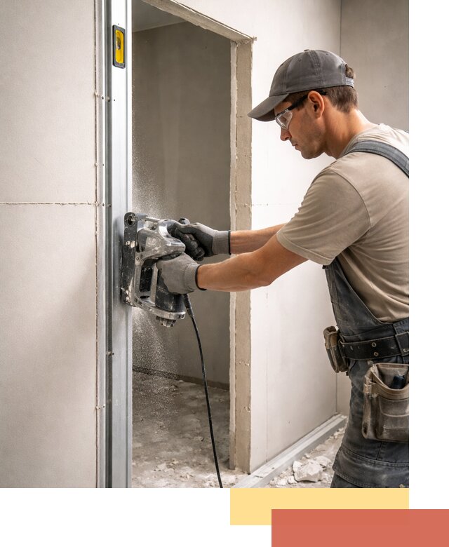 Устройство дверного проема в перегородке в Горно-Алтайске